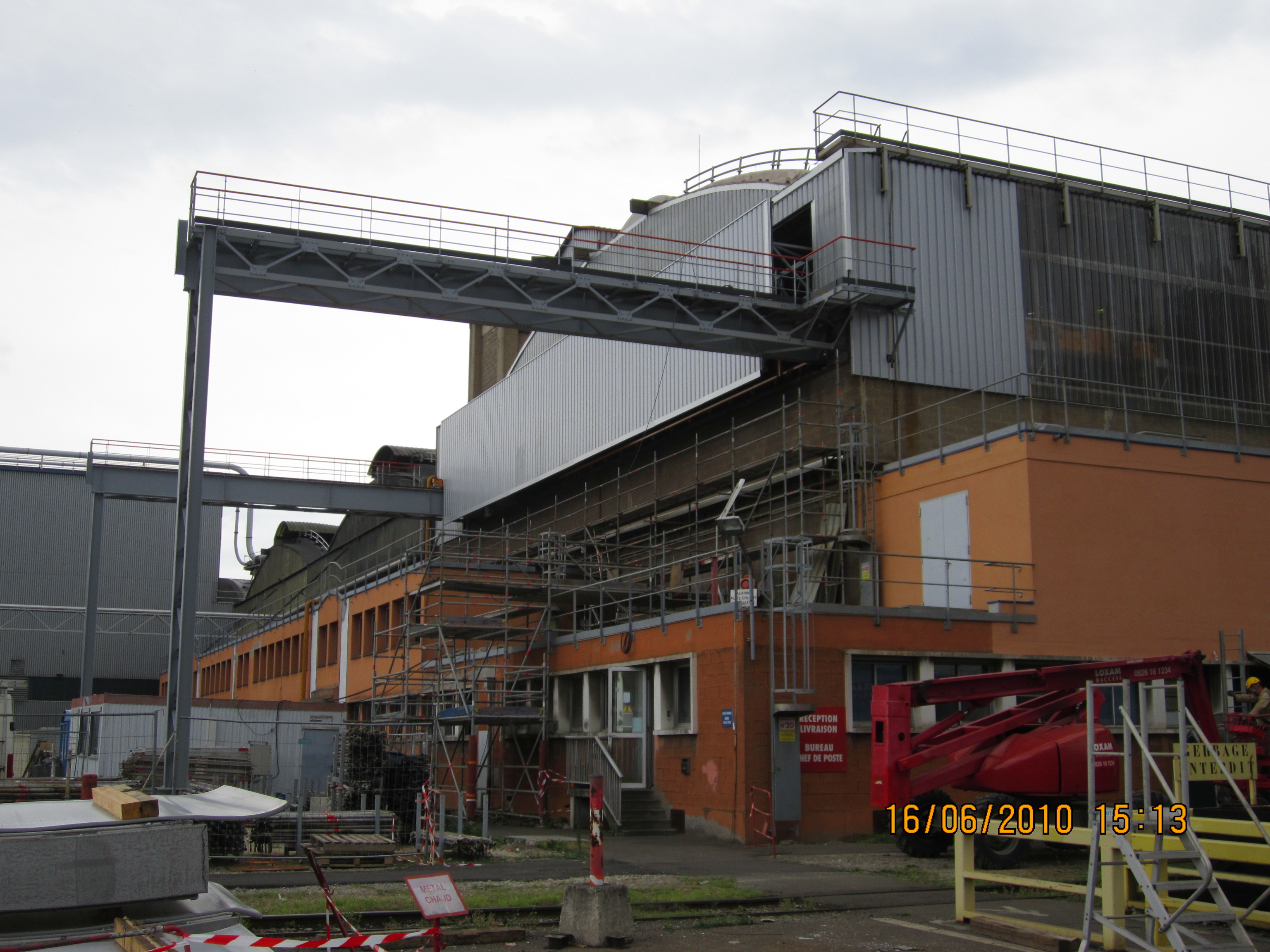 Tiroir de maintenance pont roulant Biesheim